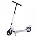 ALPINE SPIRIT White Foldable Kick Scooter, Adjustable Height, 94L x 38W x 90-105Hcm