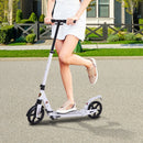ALPINE SPIRIT White Foldable Kick Scooter, Adjustable Height, 94L x 38W x 90-105Hcm