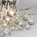 HOMCOM Crystal Ceiling Lighting Chandelier Mordern Style Pendant Light