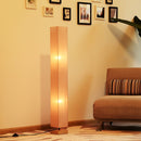 HOMCOM Linen Shade Tall Floor Lamp Beige
