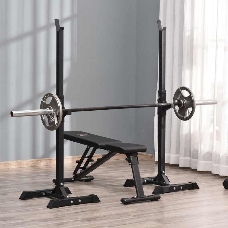 Heavy Duty Weights Bar Barbell Squat Stand Stands Barbell Rack Spotter GYM Fitness Power Rack Holder Bench New Workout