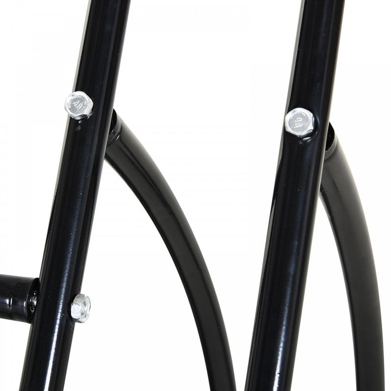 Steel Double-Sided Indoor Bike Rack Black