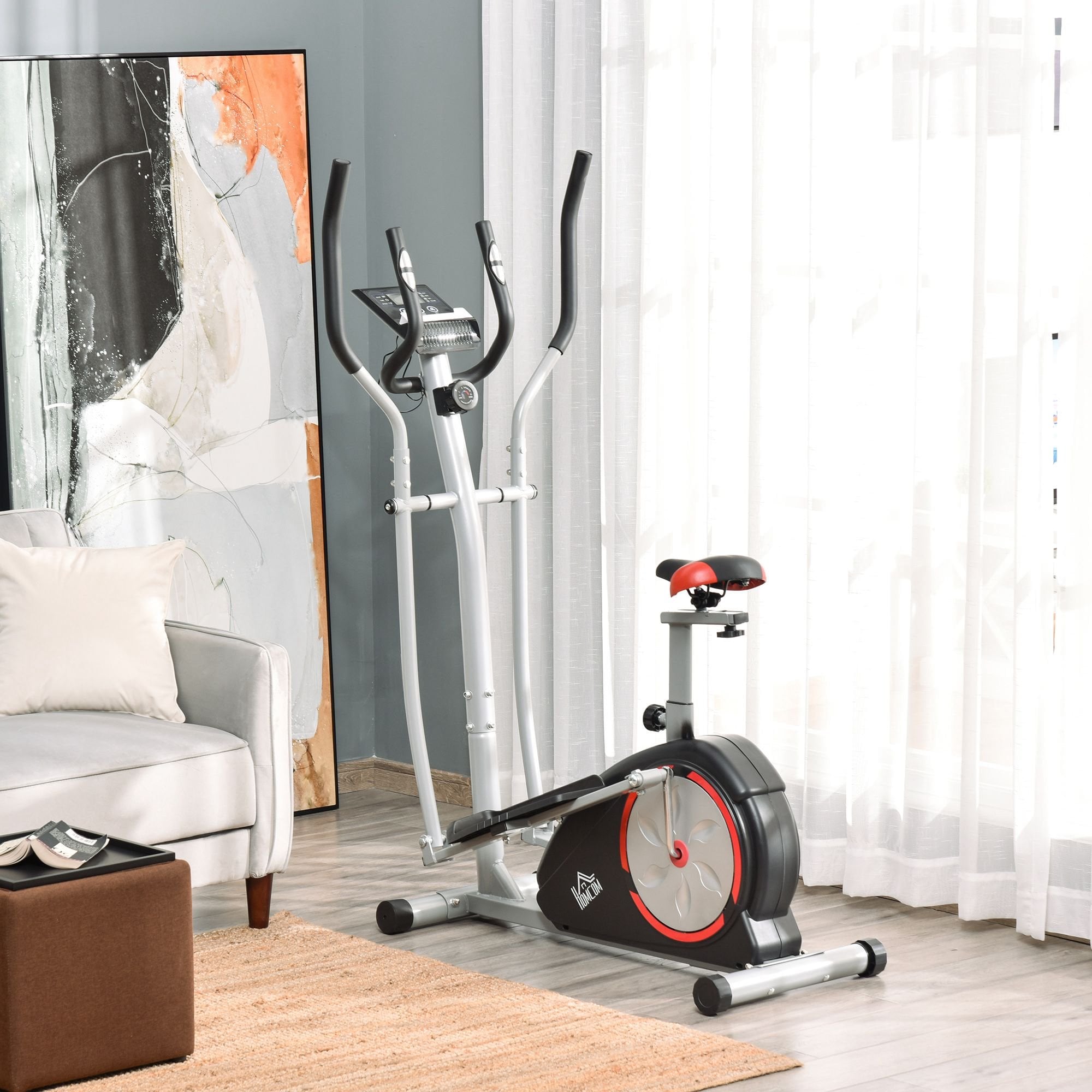 Elliptical Trainer Cardio Workout Exercise Bike Cross Trainer with 6KG