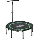 HOMCOM 45"" Mini Hexagon Steel Frame Trampoline w/ Adjustable Handle Green