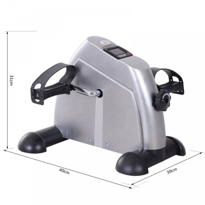 Mini Exercise Bike Fitness W/LCD Display, 9Wx 40Dx 31Hcm-Silver
