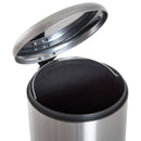 HOMCOM 30L Pedal Bin, 29.2 cm-Black/Silver