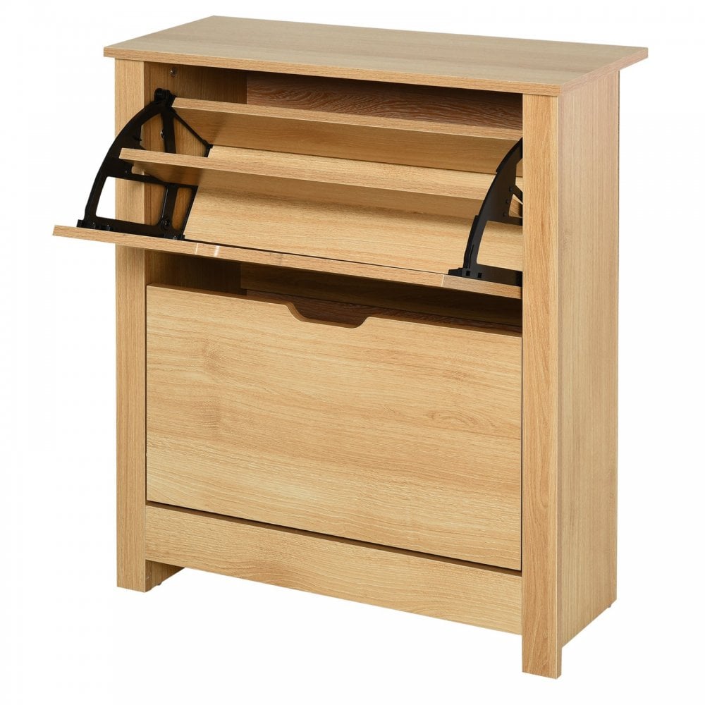 Shoe storage clearance cabinet brown