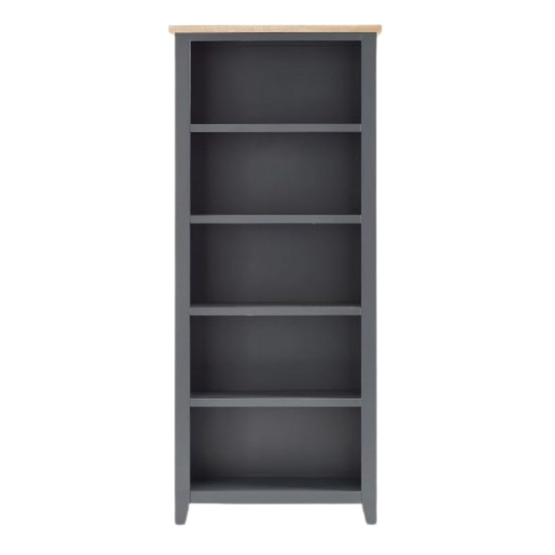 Bordeaux Tall Bookcase Dark Grey 1.9m