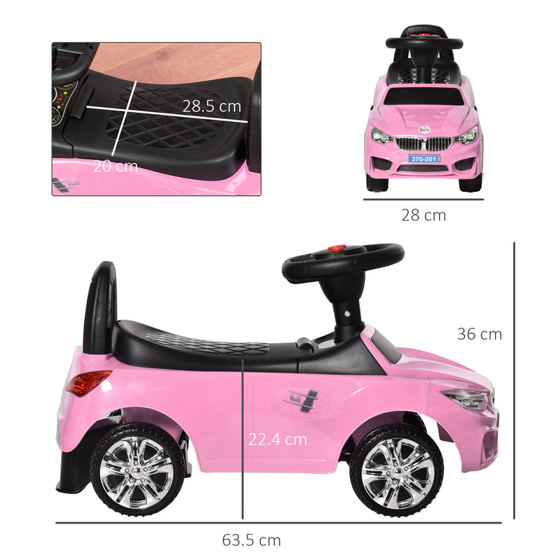 HOMCOM Sliding Car - Pink
