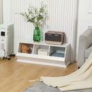 HOMCOM 3 Compartments Storage Cabinet for Living Room, Nursery Room, Hallway