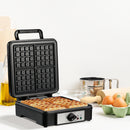 HOMCOM 4 Slice Waffle Maker w/ Deep Cooking Plate Adjustable Temperature1200W