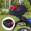 HOMCOM 28L Motorcycle Tail box Helmet Top Case Storage Trunk Carrier Mount Rack