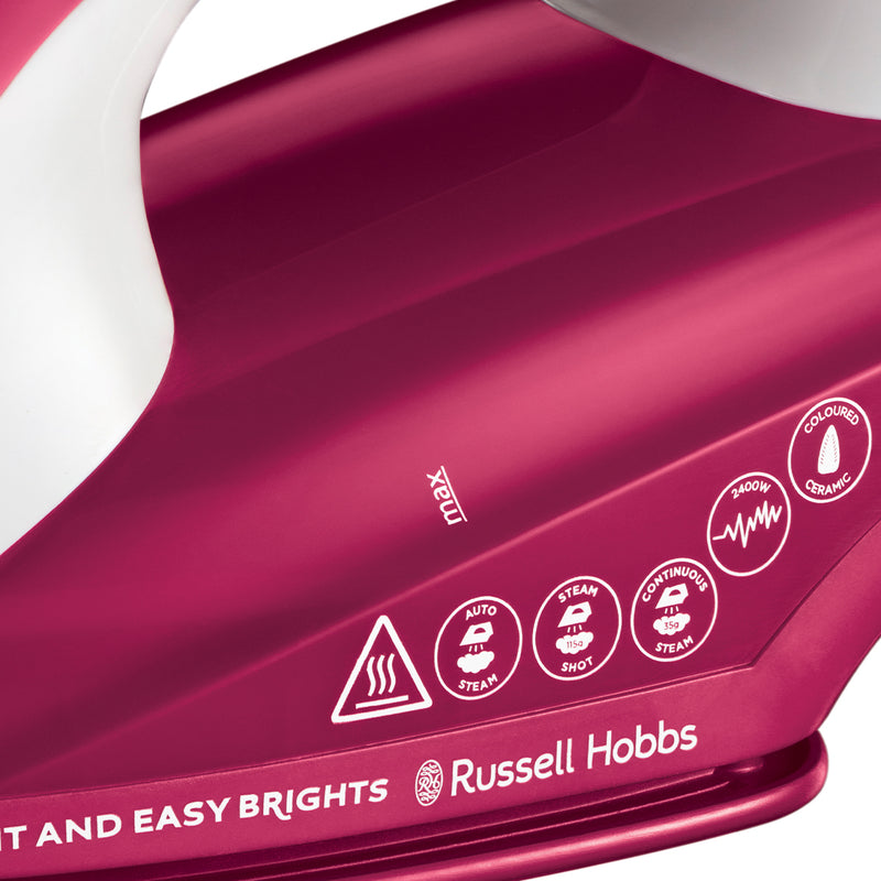 Russell Hobbs Light Easy Iron - Berry