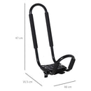 HOMCOM 2 Pieces Kayak Roof Rack Universal Mount Cross Bar Carrier for Boat