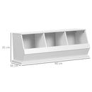 HOMCOM 3 Compartments Storage Cabinet for Living Room, Nursery Room, Hallway