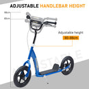 HOMCOM 4 Colours Push Scooter Teen Kids Children Stunt Bicycle Ride On Toy Blue