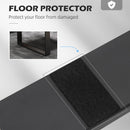 HOMCOM 2 PCS Square Table Legs with Screws and Floor Protectors 41Hcm x 70Wcm