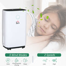 HOMCOM 16L/Day Portable Quiet Dehumidifier for Home, Electric Air De-Humidifier