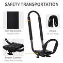 HOMCOM 2 Pieces Kayak Roof Rack Universal Mount Cross Bar Carrier for Boat