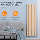 HOMCOM 46 x 160cm Double Panel Vertical Radiator, Water-filled Heater, White