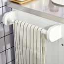 HOMCOM Rolling Kitchen Cart Storage Trolley with Drawer Towel Rail Steel White