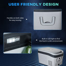 HOMCOM 12 Volt Car Refrigerator 24L Portable Compressor Cooler Fridge Freezer