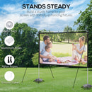HOMCOM Projector Screen 80 inch Portable 16:9 Projection Screen Indoor Outdoor