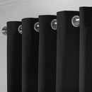 Lewis's Eclipse Blackout Eyelet Curtains - Black