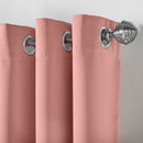 Lewis's Eclipse Blackout Eyelet Curtains - Blush Pink