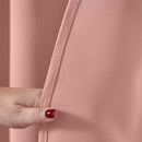 Lewis's Eclipse Blackout Eyelet Curtains - Blush Pink