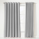 Lewis's Eclipse Blackout Eyelet Curtains - Silver