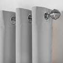 Lewis's Eclipse Blackout Eyelet Curtains - Silver