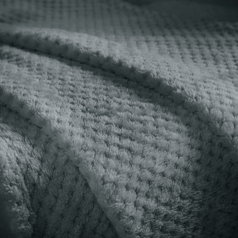 Lewis's Super Soft Waffle Throw - Charcoal