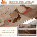 PawHut Fir Wood Hamster Cage Hamster Hutch