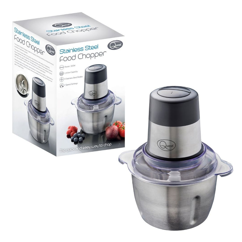 Quest Food Chopper 1.8L - Stainless Steel