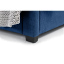 Fullerton Super King Bed With 4 Drawers 180cm Blue