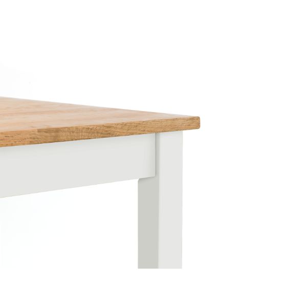 Coxmoor Square Dining Table 75cm Ivory & Oak