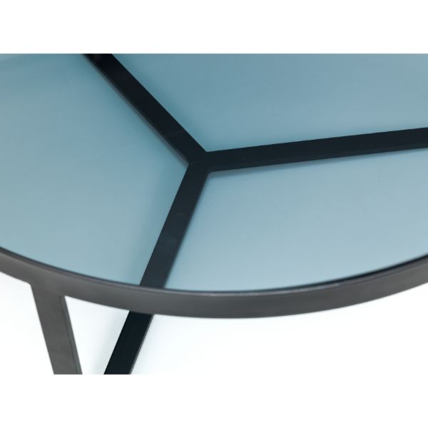 Loft Coffee Table 90cm Smoked Glass