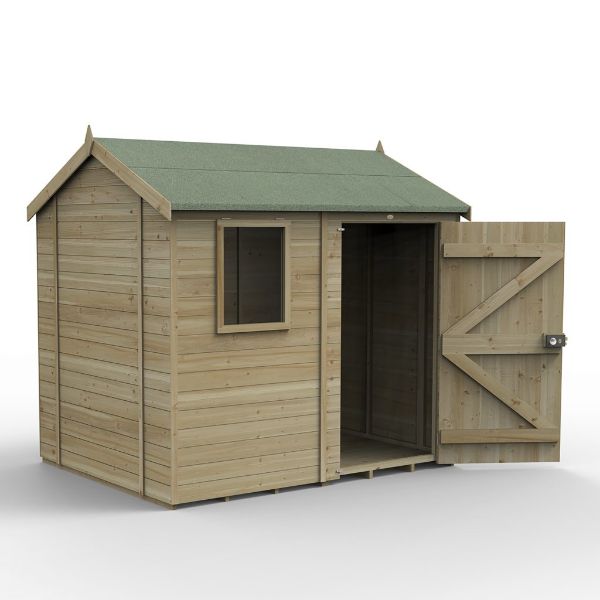 Forest Garden Timberdale 8 X 6 Reverse Apex Shed
