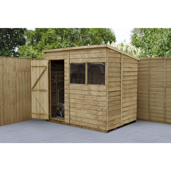 Forest Garden Overlap Pressure Treated 7x5 Pent Shed
