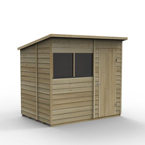 Forest Garden Overlap Pressure Treated 7x5 Pent Shed