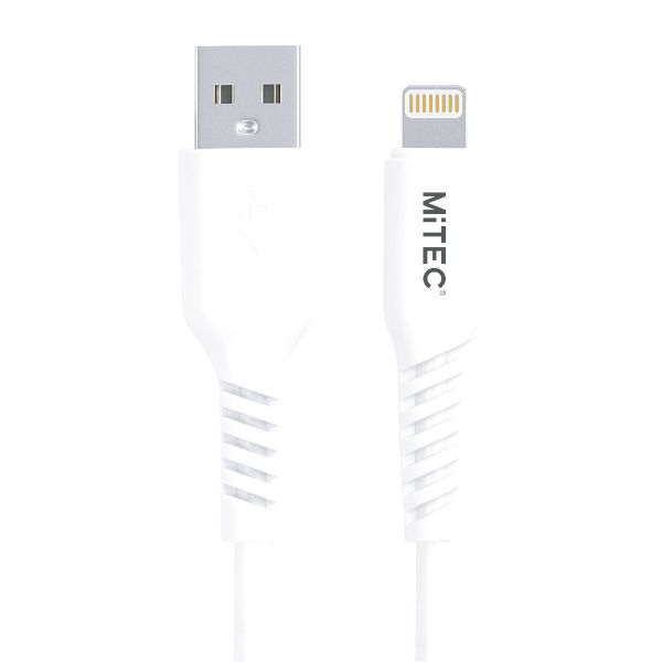 Mitec Lightning To Usb Charge/Sync Cable - 1M white
