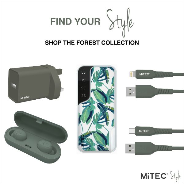 Mitec Mipower Forest Green Lightning To Usb Charge & Sync Cable - 2M