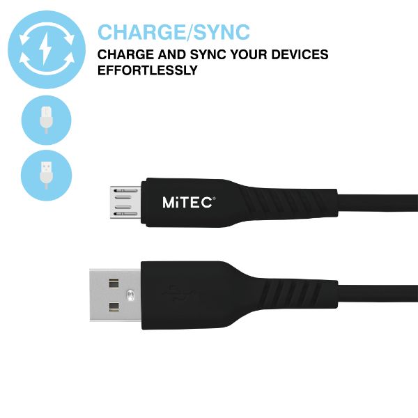 Mitec Micro Usb 2M Cable
