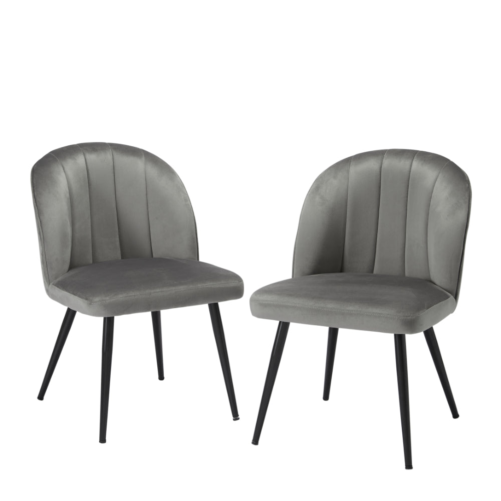 Orla Dining Chairs Grey Set of 2