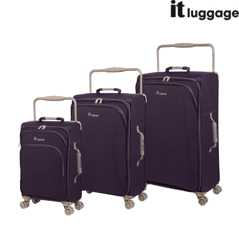 IT Luggage World s Lightest Suitcase with 8 Wheels and Wide Handle Des
