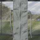 Outsunny 3 x 3(m) Garden Gazebo Double Top Gazebo Canopy w/ Mesh Grey