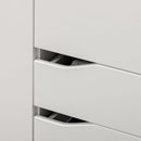 HOMCOM 2 Door Wardrobe with Drawers, Hanging Rail, Shelves for Bedroom, White