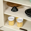 HOMCOM 180cm Kitchen Pantry Storage Cabinet Server Food Organizer, White