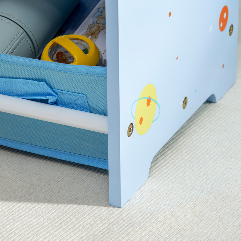 ZONEKIZ Storage Unit W/9 Removable Storage Baskets for Nursery Playroom - Blue